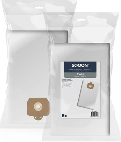 SQOON® Stofzuigerzakken Geschikt voor Taski Vento 15 - 5 Stuks