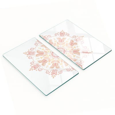 Glazen snijplanken voor in de keuken met decoratieve afbeeldingen, 2x30x52 cm