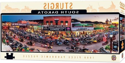 Legpuzzel Panorama - Stukjes Puzzel - Ontspannen Tijdverdrijf - Luchtpanorama Foto - 33 x 99 cm - Sturgis