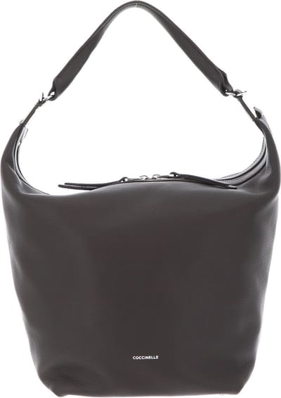 COCCINELLE Leren Schoudertas Mintha Handbag Bark Donkerbruin