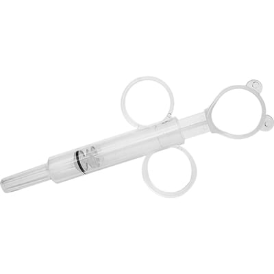 Seringue à médicaments pour animaux de compagnie, embout souple, utilisation sûre, humide et sèche, distributeur de comprimés pour chiens et chats avec balance pour lait et eau white