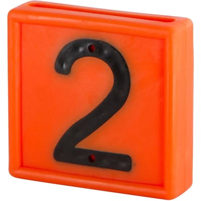 Genummerde markeerkraag om op de armband te schuiven Kerbl N°2 (x10)