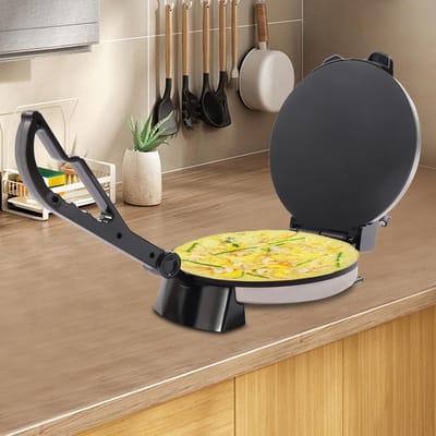 Elektrische Tortillapers met Dubbelzijdige Verwarming - 1800 W voor Omeletten, Pizza, Tostadas en Quesadilla's