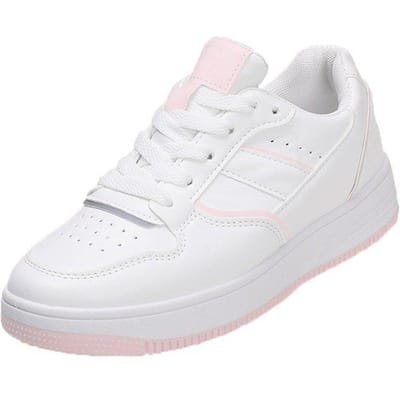 Chaussures blanches pour femmes Été Nouveau cuir souple Fond souple Baskets de couleur unie Baskets décontractées polyvalentes pour femmes Vente en gros pour femmes 40 white