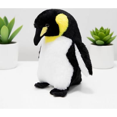 Pluizig Pinguïn Knuffeldier Zacht Keizerspinguïn Pop Realistisch Antarctische Vogel Knuffeldier Comfortabel Dier Kussen Verjaardagscadeau 35cm