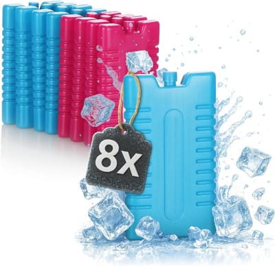 8x Koelelementen voor Koelboxen - Herbruikbare Koelpakketten voor Huis en Vrije Tijd - 220ml