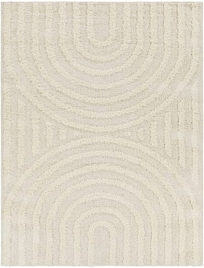 SURYA MARAVA – Zacht Hoogpolig Shaggy Tapijt – Modern – Beige/wit