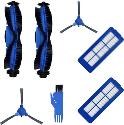 7 x Onderdelen - Accessoires Set - Geschikt voor Eufy 11S/15C/30C max/G30 robotstofzuiger(2 hoofdborstels, 2 zijborstels, 2 filters, 1 reinigingsborstel)