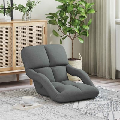 vidaXL - Verstelbare - Vloerstoel - met - Armleuning - 5 - Posities - Stof