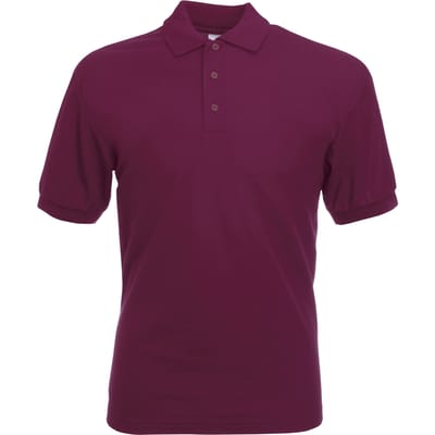 Fruit Of The Loom Heren 65/35 Pique Poloshirt Korte Mouwen (Bordeaux)