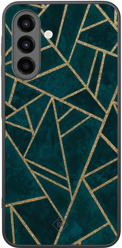 Casimoda® hoesje - Geschikt voor Samsung Galaxy A26 - Blue Shapes - Zwart TPU Backcover - Geometrisch patroon - Blauw
