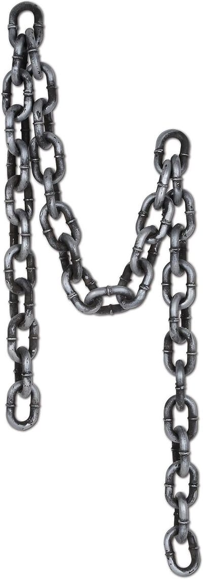 Realistische Plastic Ketting - Decoratie voor Halloween en Feestjes (Zwart/Grijs)