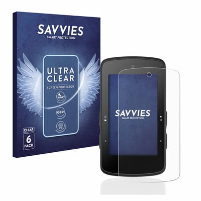 Savvies - Screenprotector voor Bryton Rider 750 SE - Folie Beschermfolie transparant 6 Stuks