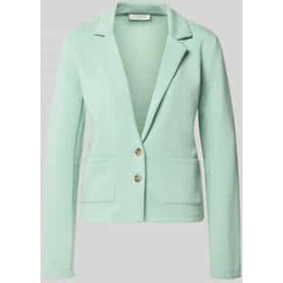 Sweatblazer met zakken en revers
