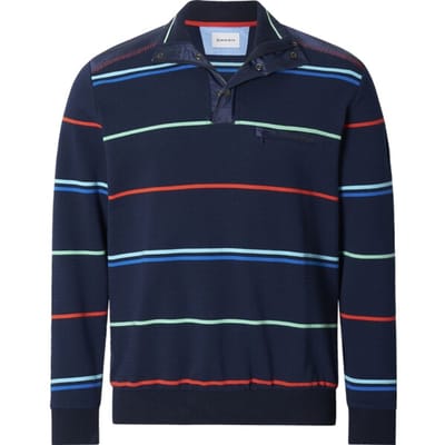 Babista herren Sweatshirt - 48/50 - donkerblauw - Plus Size