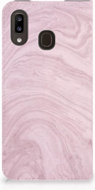 Samsung Galaxy A30 Standcase Marble Pink - Origineel Cadeau Vriendin