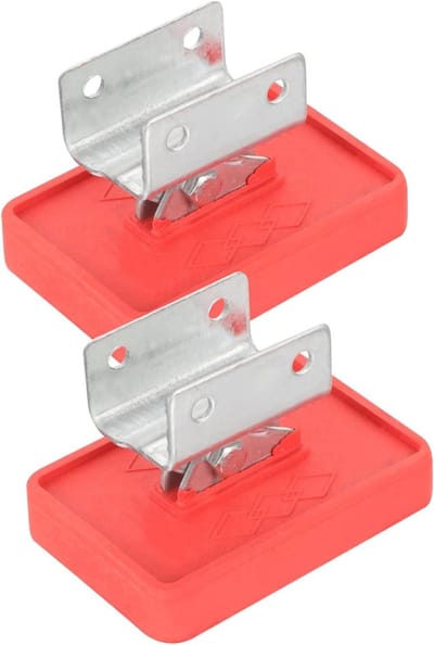 Ladderstabilisatoren - Ladderdoppen Rubberen Voetjes - Veilig Werken - Antislip Onderkant - 9.6x6.5CM - Rood