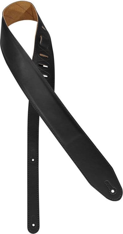 VDS instrumenten PLGS-50-BK gitaarriem, suede lining, zwart