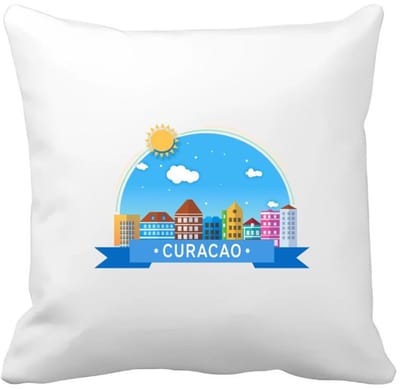Akyol - curacao Kussen hoes - Wereld - vakantieliefhebber - antillen - handelskade - 40 bij 40 cm