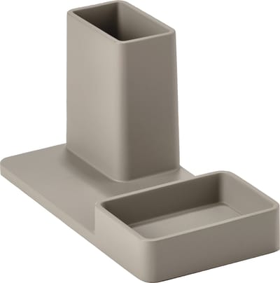 Zone A-Collection pennenhouder 20x10cm H10.5cm pebble grey