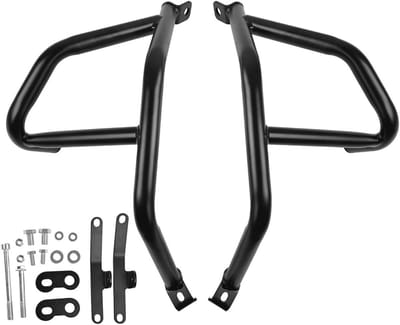Valbeugel Motor - Frame Beschermer - Motor Beschermen - Roestvrij Staal - 1 Set - Zwart