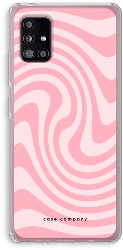 Case Company® - Hoesje geschikt voor Samsung Galaxy A51 5G hoesje - Swirl Roos - Soft Cover Telefoonhoesje - Bescherming aan alle Kanten en Schermrand
