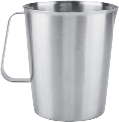 Grote 2000ml RVS Melkopschuimer en Maatbeker voor Latte Art en Koffie Creaties