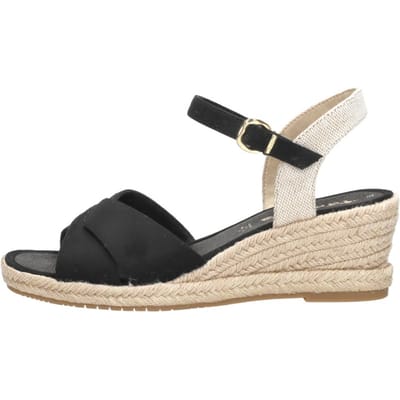Tamaris Sandalen Touwzool Sandalen Touwzool - Zwart - Maat 37