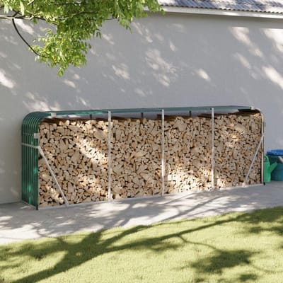 Grote Houten Brandhout Opslagrek voor Buiten - 300x45x100 cm