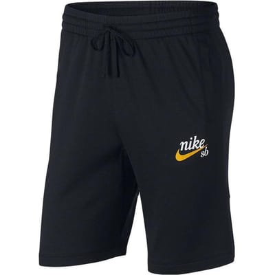 Nike Logo Print Vetersluiting Rechte Losse Shorts Heren shorts Zwart 938005-010 M black