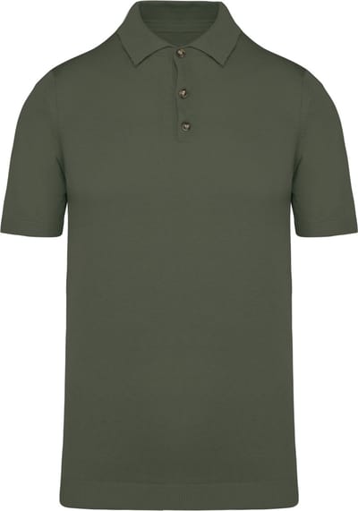 Spasso Ecologische tricot herenpolo SP203 - Organic khaki - M
