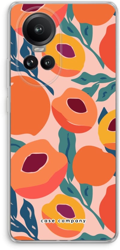 Case Company® - Hoesje geschikt voor Oppo Reno 10 Pro hoesje - Perzik - Soft Cover Telefoonhoesje - Bescherming aan alle Kanten en Schermrand