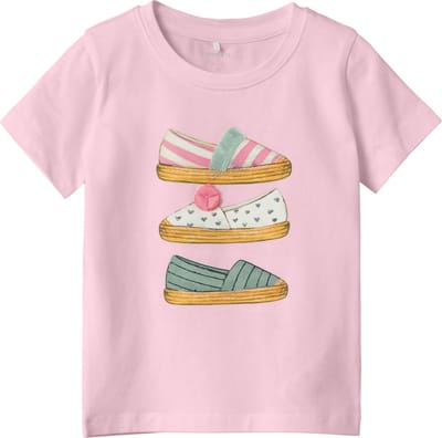 Name it t-shirt meisjes - roze - NMFfang - maat 86