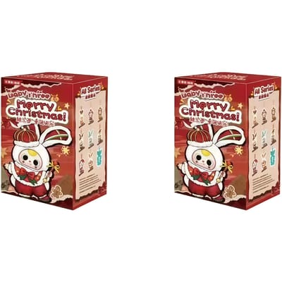 Nouveau 100% Authentique Bébé Trois Joyeux Noël Série Limitée Boîte Aveugle Noël Limité Vinyle Adorable Poupée Ornements Cadeaux de Noël brown