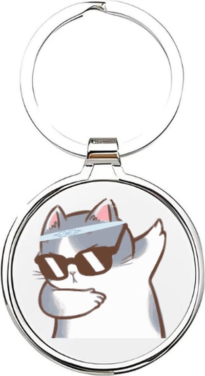 Akyol - Katten Sleutelhanger - katten - Katten liefhebbers - Kattenbaasje - Kitten - Cat - Dierenliefhebbers - Kater - 4 x 7,5 CM
