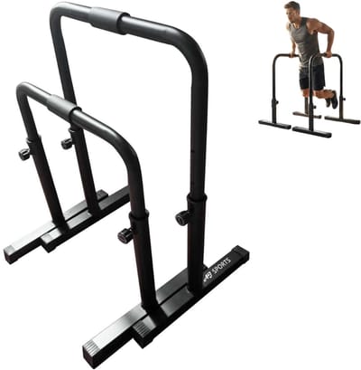 AJ-Sports Dip bars - Parallettes - Opdruksteunen - Push up Grips - Push up bar - Calisthenics - Dip station - Verstelbaar van 70-100cm hoog