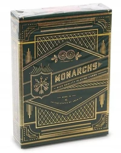 Bicycle Monarchs Green Speelkaarten - Luxe Kwaliteit