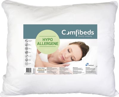 Comfibeds hypoallergeen hoofdkussen 60 x 70 cm -Stoot schimmels, bacterieën en huisstofmijt af