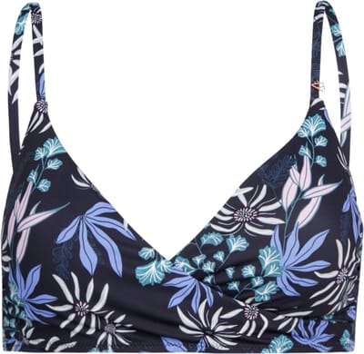 Brunotti - Diamia-Print - Bikini Topje Zwart - Dames - Verstelbare Bandjes - Bralette Bikini Top - Uitneembare Padding - 36