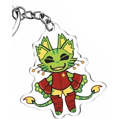 Fête de JeuNoob Parasite Gnarpy Melanie Mozelle Bive Porte-clés Acrylique Pendentif Sac à Dos Créativité Accessoires Cadeau Saint-Valentin yellow
