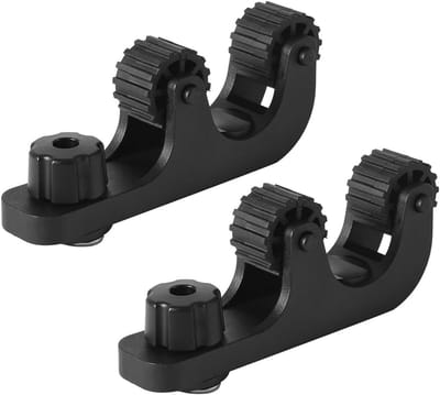 Kajak Peddel Houders - Roeispaan Clips - Veilig Vastzetten - Universele Montage - 12.5 cm Lengte - Zwart