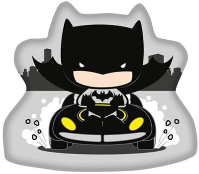 Batman Batmobile Sierkussen - 28 x 35 cm - Decoratief kussen - 1 stuk - Woondecoratie slaapkamer