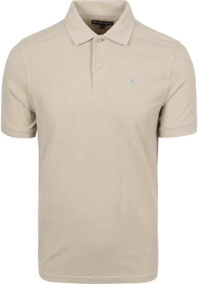 Barbour Pique Polo Beige - Maat M - Heren
