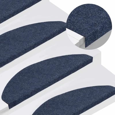 vidaXL - Trapmatten - zelfklevend - 30 - st - 65x22,5x3,5 - cm - blauw