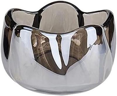 Kandelaar Houder - Glazen Kaarshouder - Sfeer Creëren - Eenvoudige Tulp Design - 500 Gram - Transparant