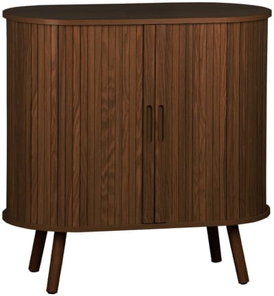 sweeek - Scandinavisch kastje gegroefd houteffect 2 schuifdeuren 80cm - legacy