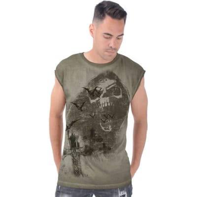 Alchemy England - Gothic Tanktop - Scream mannen top - S tot XL - voor Mannen - groen