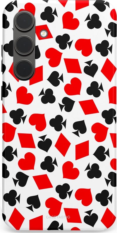 Casetastic Hoesje Geschikt voor Samsung S24 Plus - Stijlvolle Beschermende Duo-layer Case - Harten spel