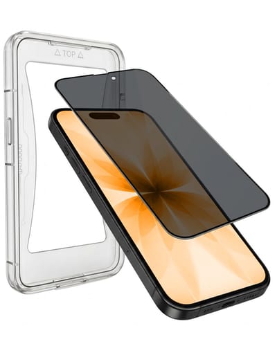 Screenprotector - Geschikt voor Apple iPhone 17 - Met Installatie Kit - Privacy Filter - Flexibel Glas - Beschermglas - Tempered Glass - Screen Protector