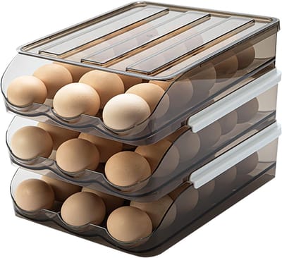 Famanu – Ladeorganizers van bamboe - multifunctionele organizer van hout - stapelbaar - voor cosmetica - keuken - badkamer of kantoor (natuurlijk)